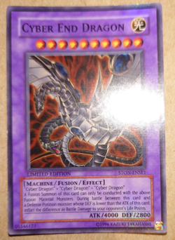 Cyber End Dragon STON-ENSE1 Super Rare Yugioh Card - Image 1