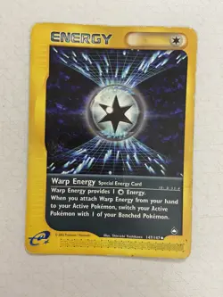 Pokemon Warp Energy 147/147 Aquapolis Card Moderately Played - Image 1