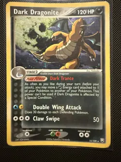 Pokemon Dark Dragonite TCG Holo Rare Card 15/109 Ex Team Rocket - Image 1