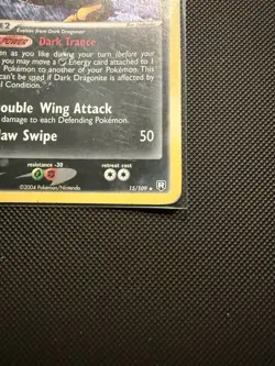 Pokemon Dark Dragonite TCG Holo Rare Card 15/109 Ex Team Rocket - Image 5