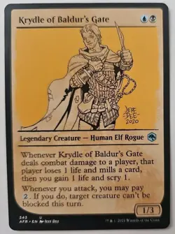 MTG Magic The Gathering Card Krydle of Baldur's Gate Legendary Creature AFR 2021 - Image 1
