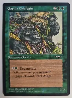 MTG Magic The Gathering Card Gorilla Chieftain Summon Gorilla Green Alliances - Image 1