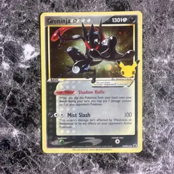 Pokemon TCG Greninja Gold Star Holo SWSH144 Black Star Promo - Image 1