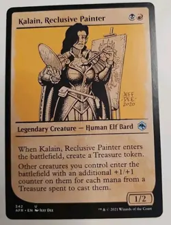MTG Magic The Gathering Card Kalain, Reclusive Painter Legendary Creature AFR - Image 1