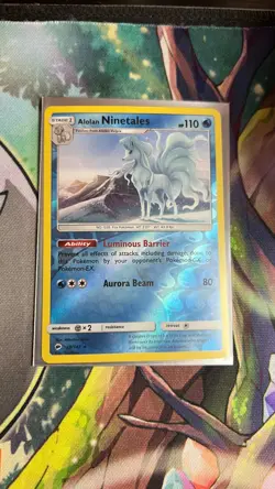 Alolan Ninetales 28/147 - Burning Shadows - Pokemon - Reverse Holo - NM - Image 1