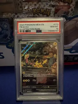 PSA 10 Pokemon TCG Pikachu Scarlet & Violet-151 173/165 Holo Illustration Rare - Image 1