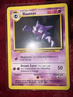 Haunter 29/102 Unlimited Uncommon Base Set Pokemon Card WOTC 1999 - Image 1
