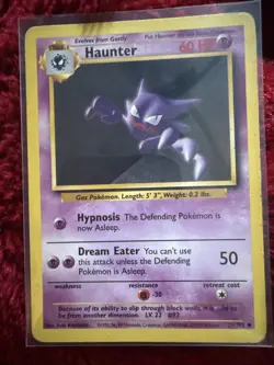 Haunter 29/102 Unlimited Uncommon Base Set Pokemon Card WOTC 1999 - Image 2