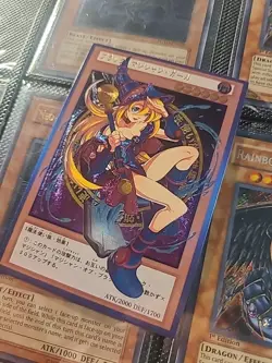 Dark Magician Girl YuGiOh Waifu Doujin Anime Textured Foil Card - Image 3