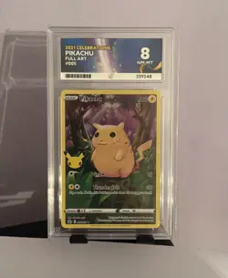 Pikachu Holo Full Art Rare Card 2021 Celebrations Ace 8 005/025 🔥 - Image 1