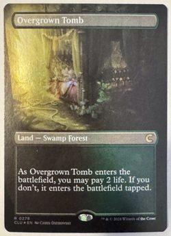 mtg magic Overgrown Tomb FOIL extended borderless ENGLISH ravnica cluedo clue - Image 1