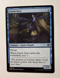 Faerie Seer [Wilds of Eldraine Commander] MTG - Image 1