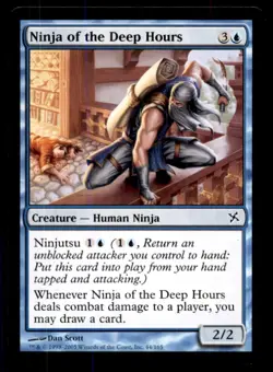 MTG Ninja of the Deep Hours LP Light Play Betrayers of Kamigawa [3011] - Image 1