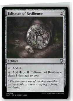 Talisman of Resilience Bloomburrow Commander BLC Magic NM - Image 1