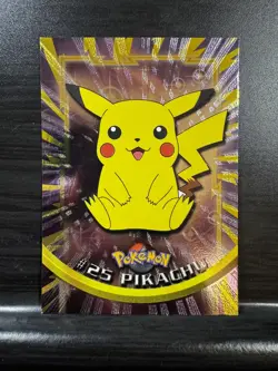 Topps Pokemon TV 1999 | Pikachu #25 - Black Logo| Holo | NM - Image 1