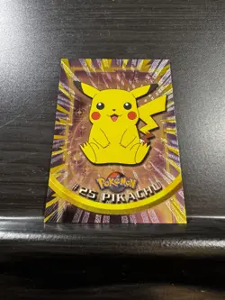 Topps Pokemon TV 1999 | Pikachu #25 - Black Logo| Holo | NM - Image 3