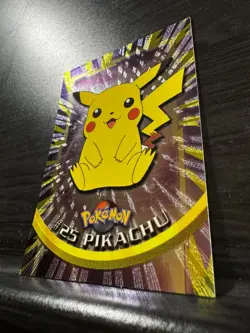 Topps Pokemon TV 1999 | Pikachu #25 - Black Logo| Holo | NM - Image 4