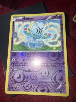 Elgyem Reverse Holo Noble Victories 2011 Pokemon TCG Card #55/101 - Image 1