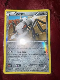 2012 Pokemon, B&W Dragons Exalted, #83/124 Durant, Reverse Holo Uncommon - Image 1