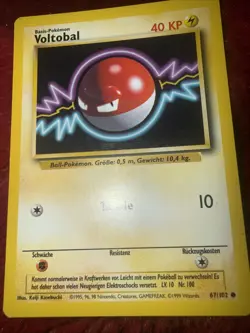 Pokemon Base Set Voltobal 67/102 German - Voltorb - Image 1