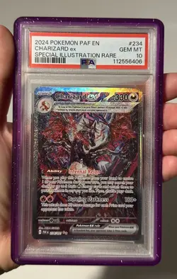 Pokemon Paldean Fates Charizard EX PSA 10 Gem MT 234/091 - Image 1
