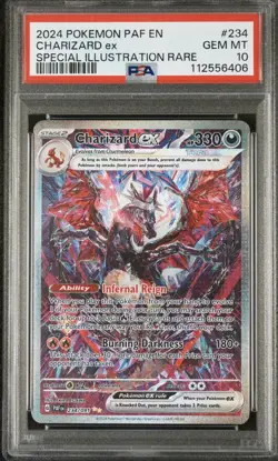 Pokemon Paldean Fates Charizard EX PSA 10 Gem MT 234/091 - Image 2