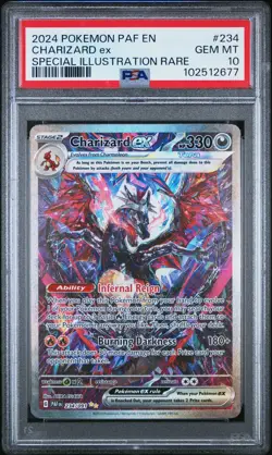 Pokemon CHARIZARD EX 234/091 Special Illustration Rare Paldean Fates PSA 10 - Image 3