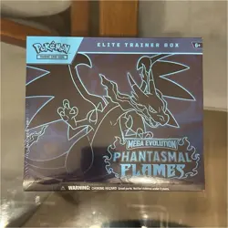 Pokemon TCG Mega Evolution Phantasmal Flames Elite Trainer Box Charizard Sealed - Image 1