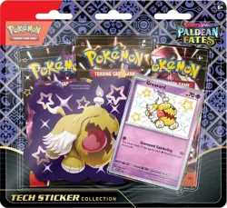 Pokemon TC S&V Paldean Fates Tech Sticker Collection (Shiny Greavard) - SEALED! - Image 3