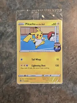 Pikachu On The Ball 001/005 - Pokemon FA Futsal UK Exclusive Promo Card - SEALED - Image 1