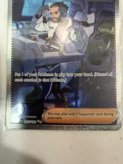 Pokemon Professor Turo's Scenario 257/182 Paradox Rift Full Art Rare Holo - Image 3