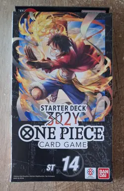 ONE PIECE CARD GAME 3D2Y STARTER DECK (ST-14) 51 Cards ENGLISH SEALED - Image 1