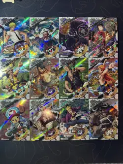 One Piece Set of 12 Collectible Character Anime SSR SR Cards CCG Luffy Nami - Image 1