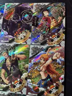 One Piece Set of 12 Collectible Character Anime SSR SR Cards CCG Luffy Nami - Image 3