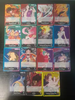 15 x One Piece TCG Leaders Monkey D Luffy, Gol D Roger, Smoker, Oden, Ace & more - Image 1