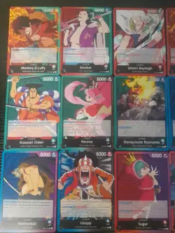 15 x One Piece TCG Leaders Monkey D Luffy, Gol D Roger, Smoker, Oden, Ace & more - Image 2
