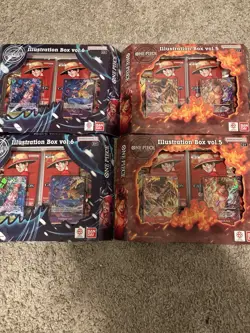 One Piece Illustration Box Vol 5 and Vol 6 Set Of 4 Factory Sealed PRB-02 OP-13 - Image 1