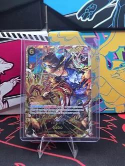 Namco Sabo OP13-120 Carrying on His Will Secret Rare Foil Full Art - Image 1