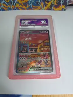 Pokemon Mew EX Black Star Promo TCG Card SVP053 151 ACE 10 (PERFECT SUBGRADES) - Image 2