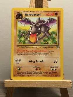 Aerodactyl Card 16/62 Rare Fossil Set Non Holo Pokemon Card Unlimited 1999 - Image 1