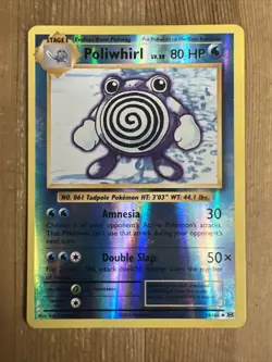 Poliwhirl - 24/108 - Pokemon Evolutions XY Reverse Holo Card NM - Image 1