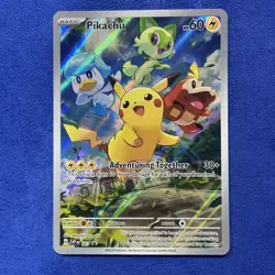 Pikachu 027 Pokemon Sv: Scarlet & Violet Black Star Promo Card Holo - Image 1