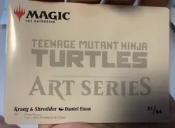 Krang & Shredder Art Card (Gold-Stamped Signature) MTG Art Series 31/54 TMNT - Image 2