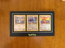 Pokemon Dragonite Dragonair Dratini Base Set Unlimited Framed Card Lot - 3 Cards - Image 1