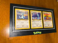 Pokemon Dragonite Dragonair Dratini Base Set Unlimited Framed Card Lot - 3 Cards - Image 2