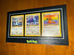 Pokemon Dragonite Dragonair Dratini Base Set Unlimited Framed Card Lot - 3 Cards - Image 3