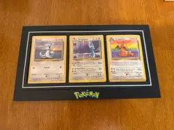 Pokemon Dragonite Dragonair Dratini Base Set Unlimited Framed Card Lot - 3 Cards - Image 4