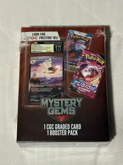 Pokemon Mystery Gems Box (1 CGC Graded Card & 1 Booster Pack) Factory Sealed Box - Image 2