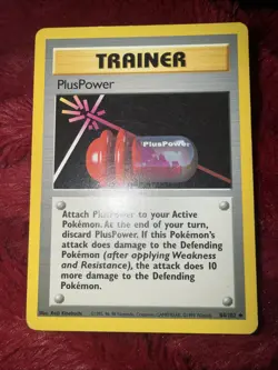 Pokemon TCG Base Set Trainer Plus Power Uncommon Card 84/102 - Image 1