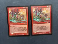 MTG 2X PROMO FOIL LIGHTNING HOUNDS MAGIC THE GATHERING MERCADIAN MASQUES - Image 3